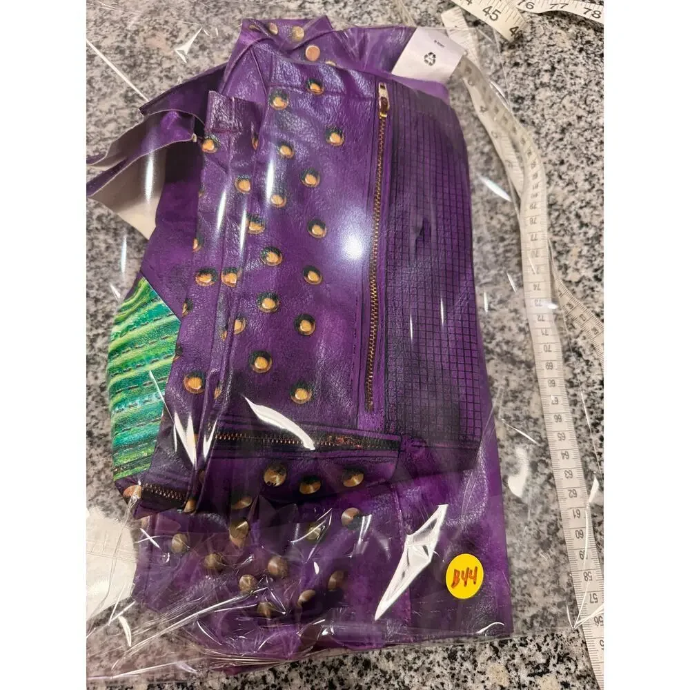Disney Costume Descendants Mal Moto Jacket Size Youth 7/8 Authentic